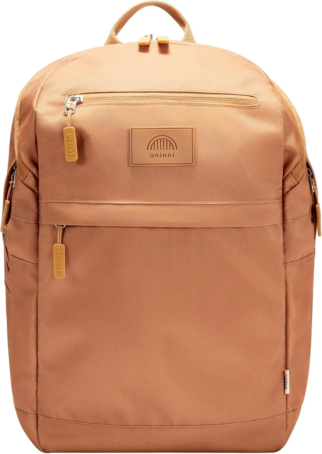 16” student backpacks, Age 8  & Adults with Padded, and Adjustable Shoulder Straps, Laptop compartment. (Brown)