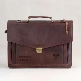 32nd Degree Scottish Rite Briefcase - Wings Down Various Sizes