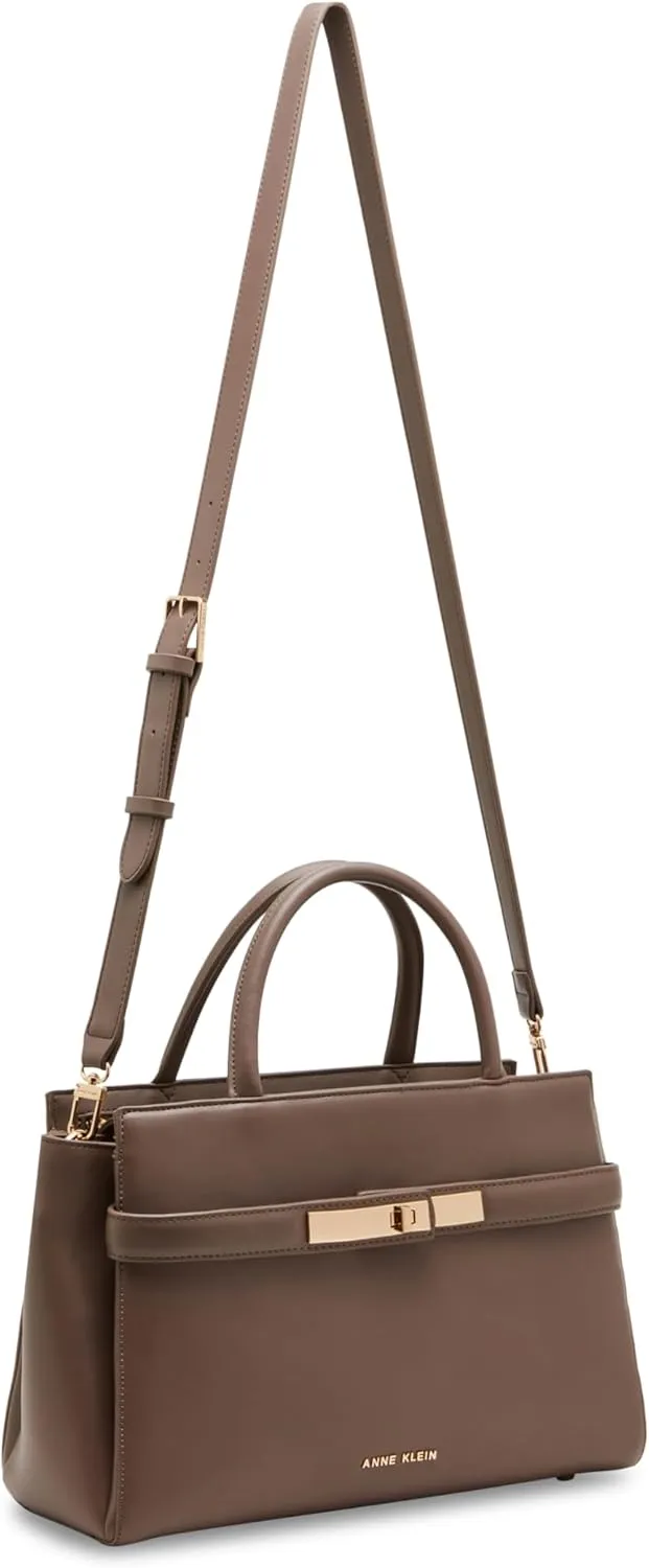 Anne Klein Triple Satchel with Detachable Strap