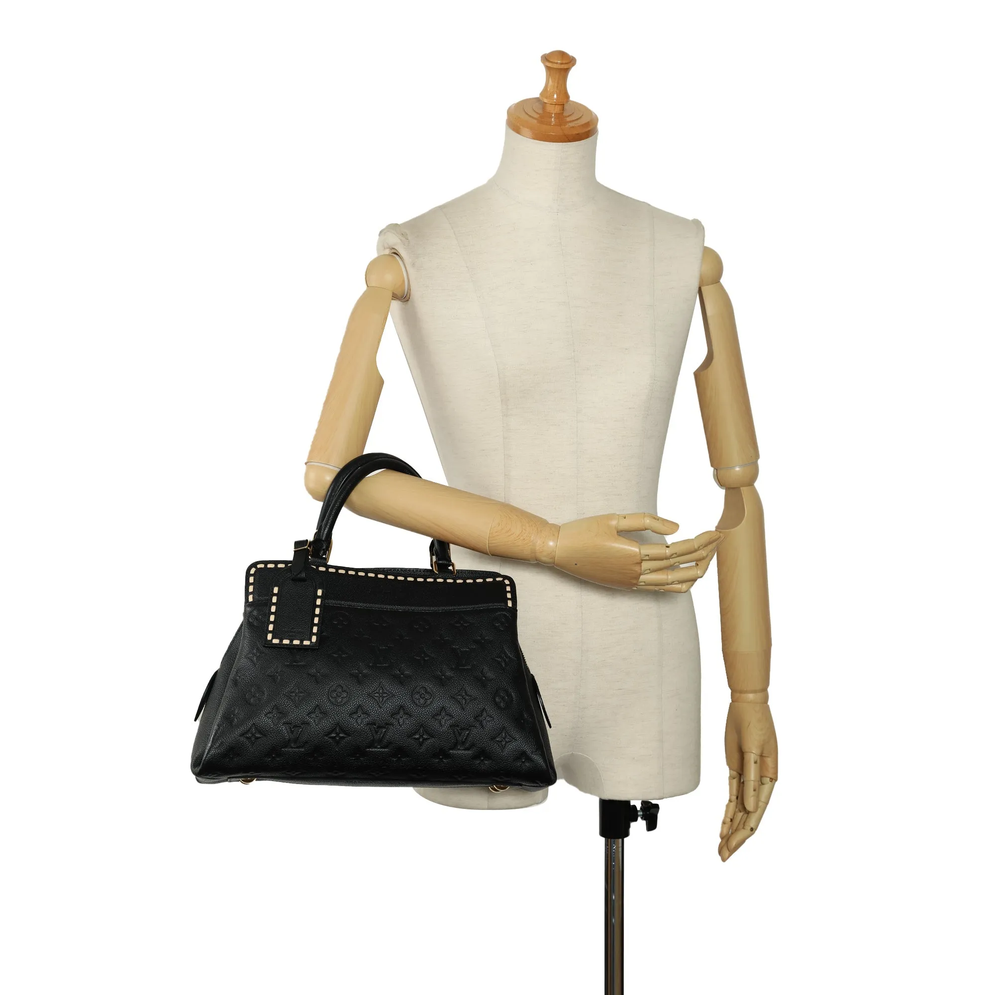 Black Louis Vuitton Monogram Empreinte Vosges MM Satchel