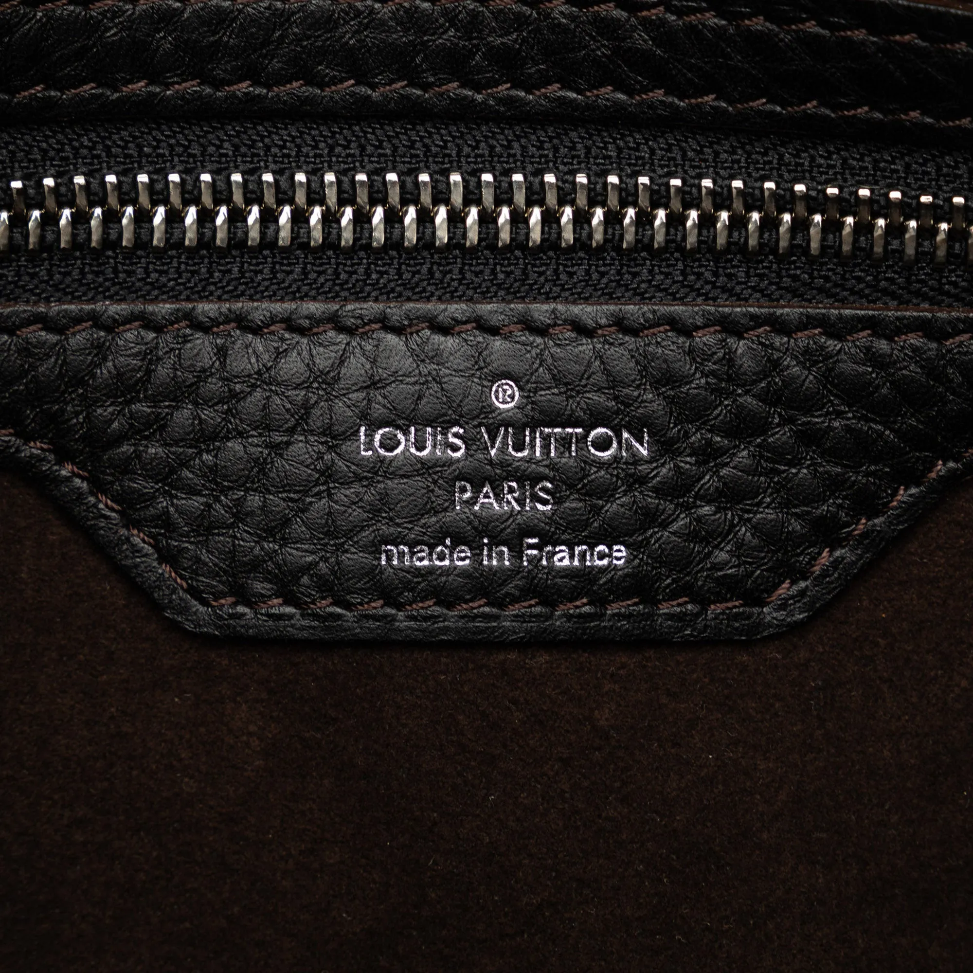 Black Louis Vuitton Monogram Mahina Selene PM Satchel