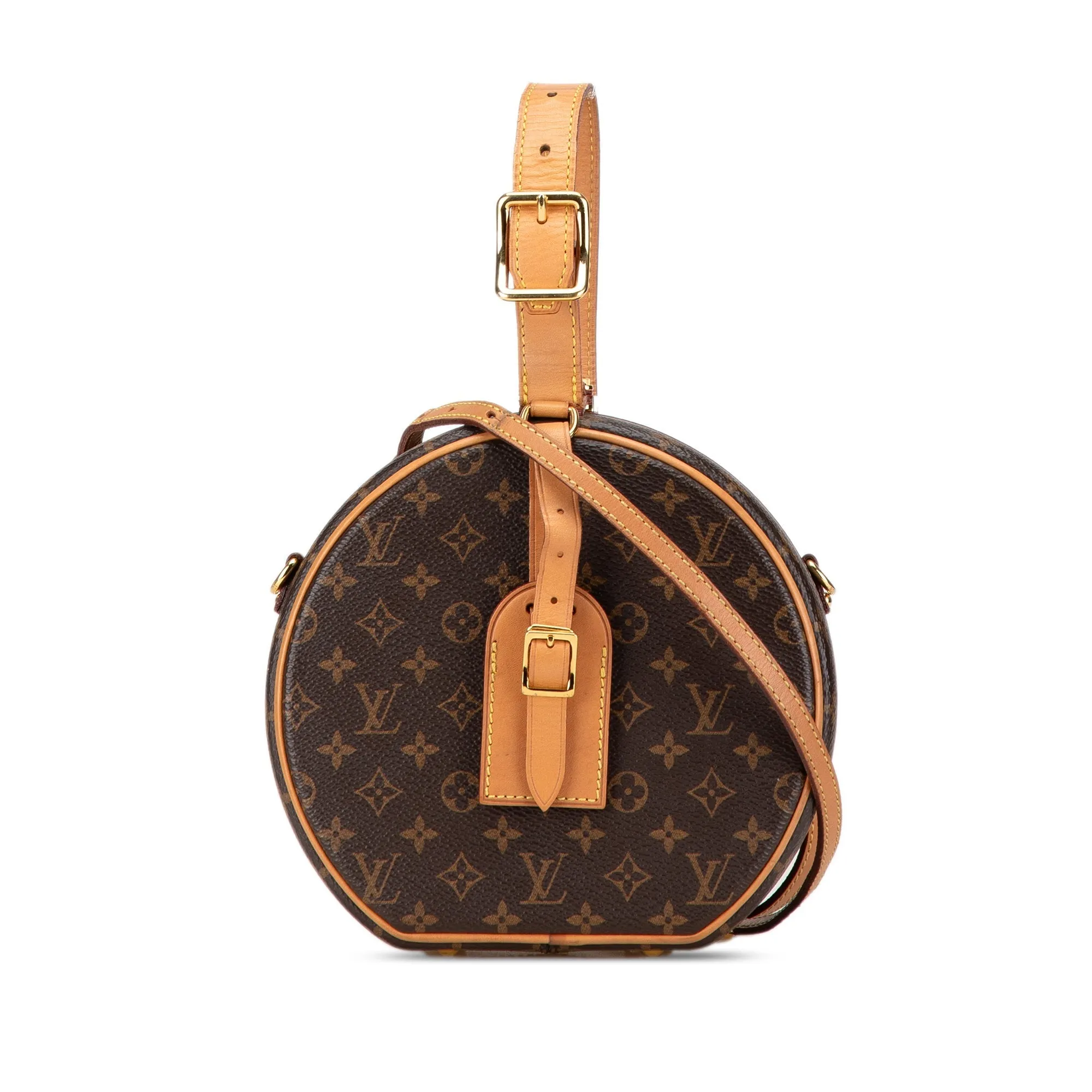 Brown Louis Vuitton Monogram Petite Boite Chapeau Satchel