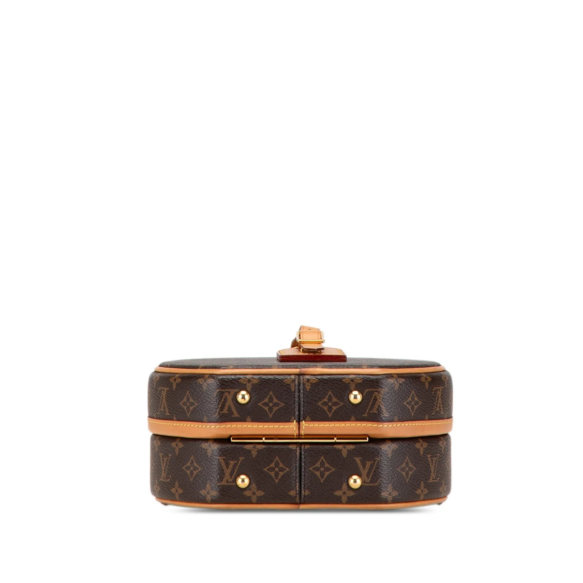 Brown Louis Vuitton Monogram Petite Boite Chapeau Satchel