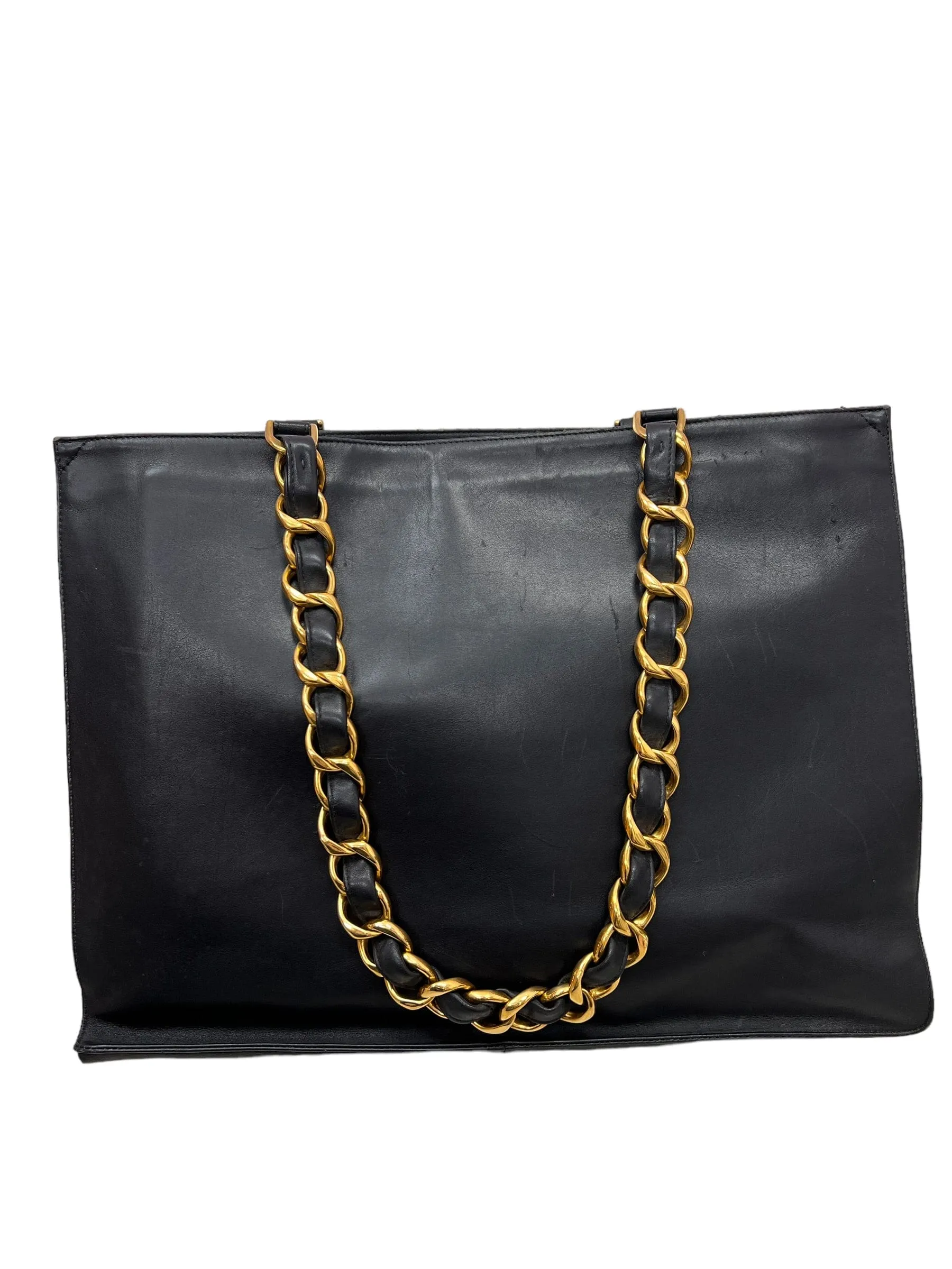 Chanel Vintage Timeless CC XL Tote Black Lambskin GHW #3 SKC1614
