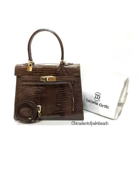 DANIELLA ORTIZ GENUINE LIZARD HANDBAG