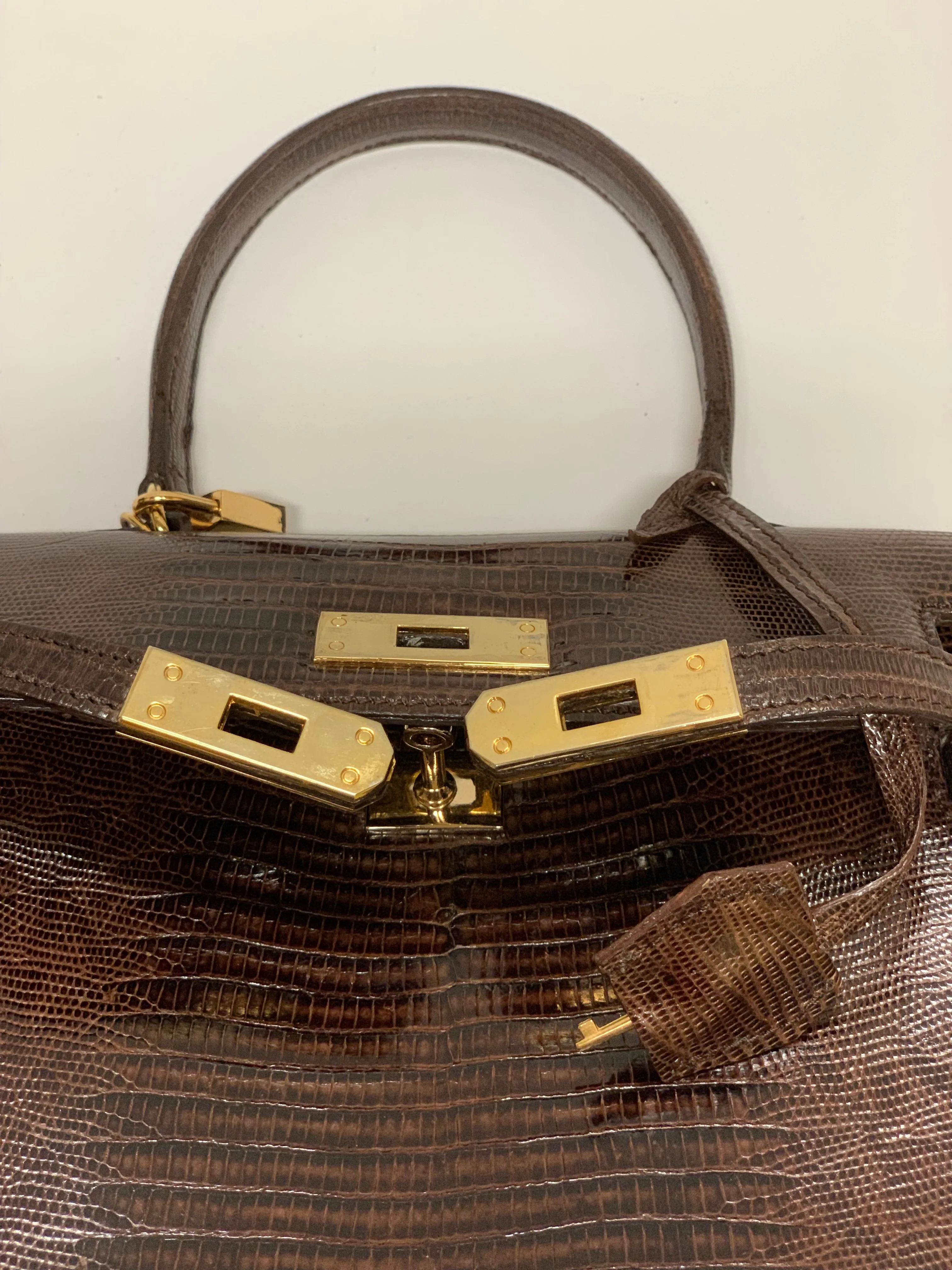 DANIELLA ORTIZ GENUINE LIZARD HANDBAG