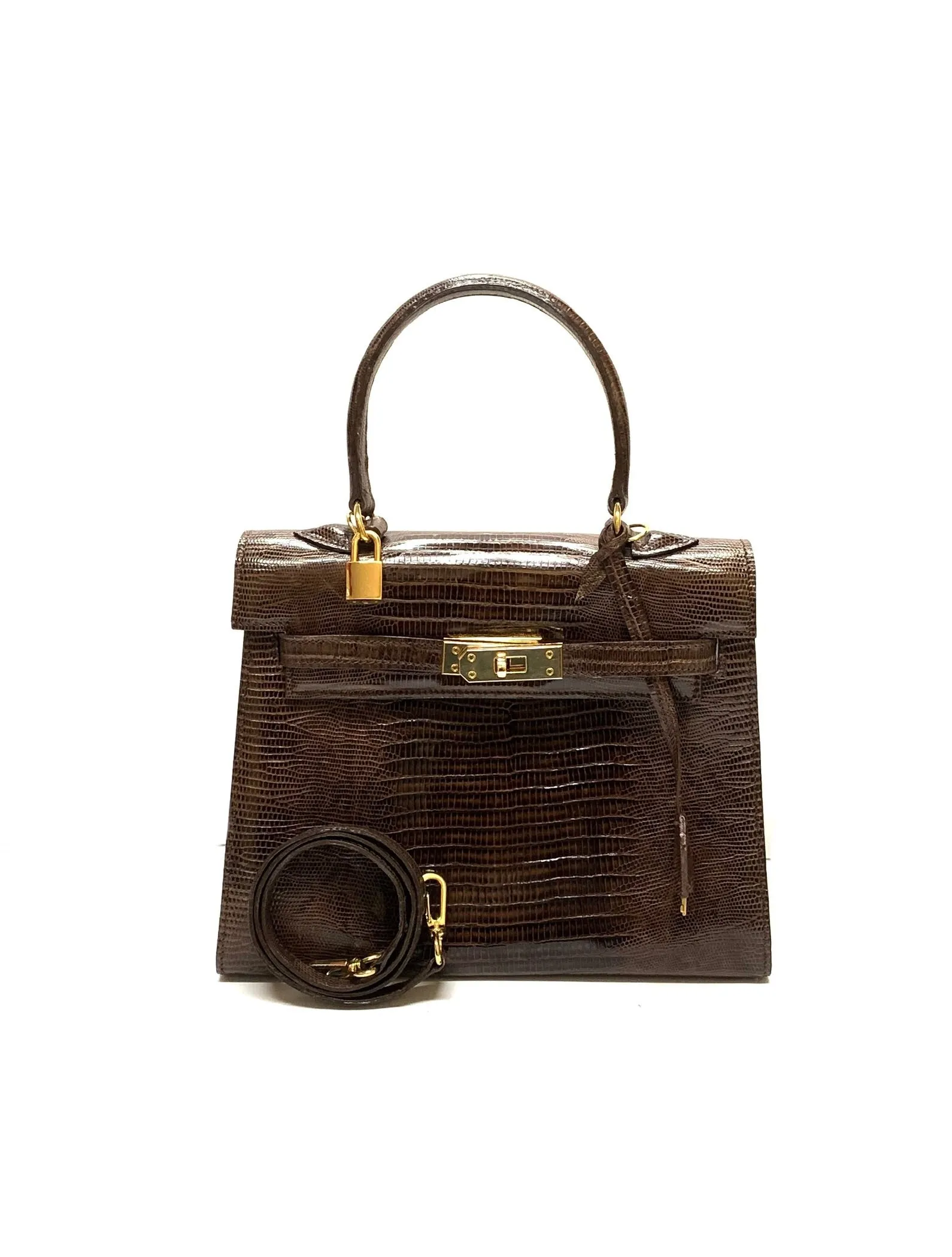 DANIELLA ORTIZ GENUINE LIZARD HANDBAG