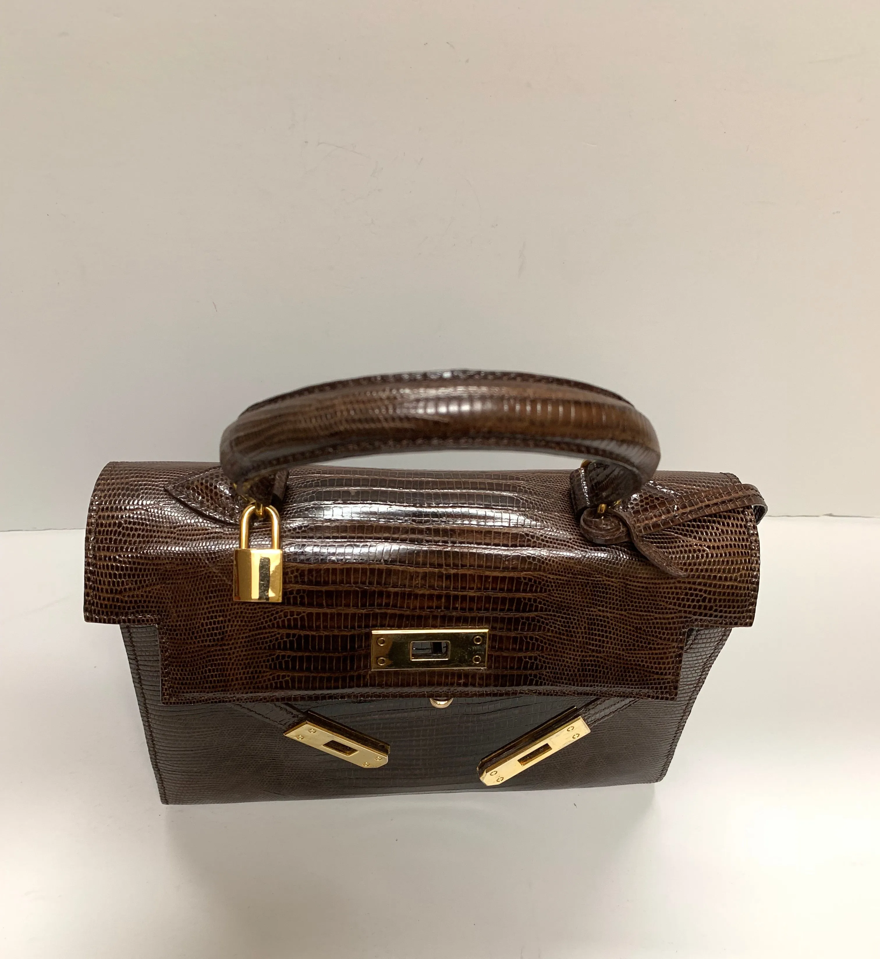 DANIELLA ORTIZ GENUINE LIZARD HANDBAG