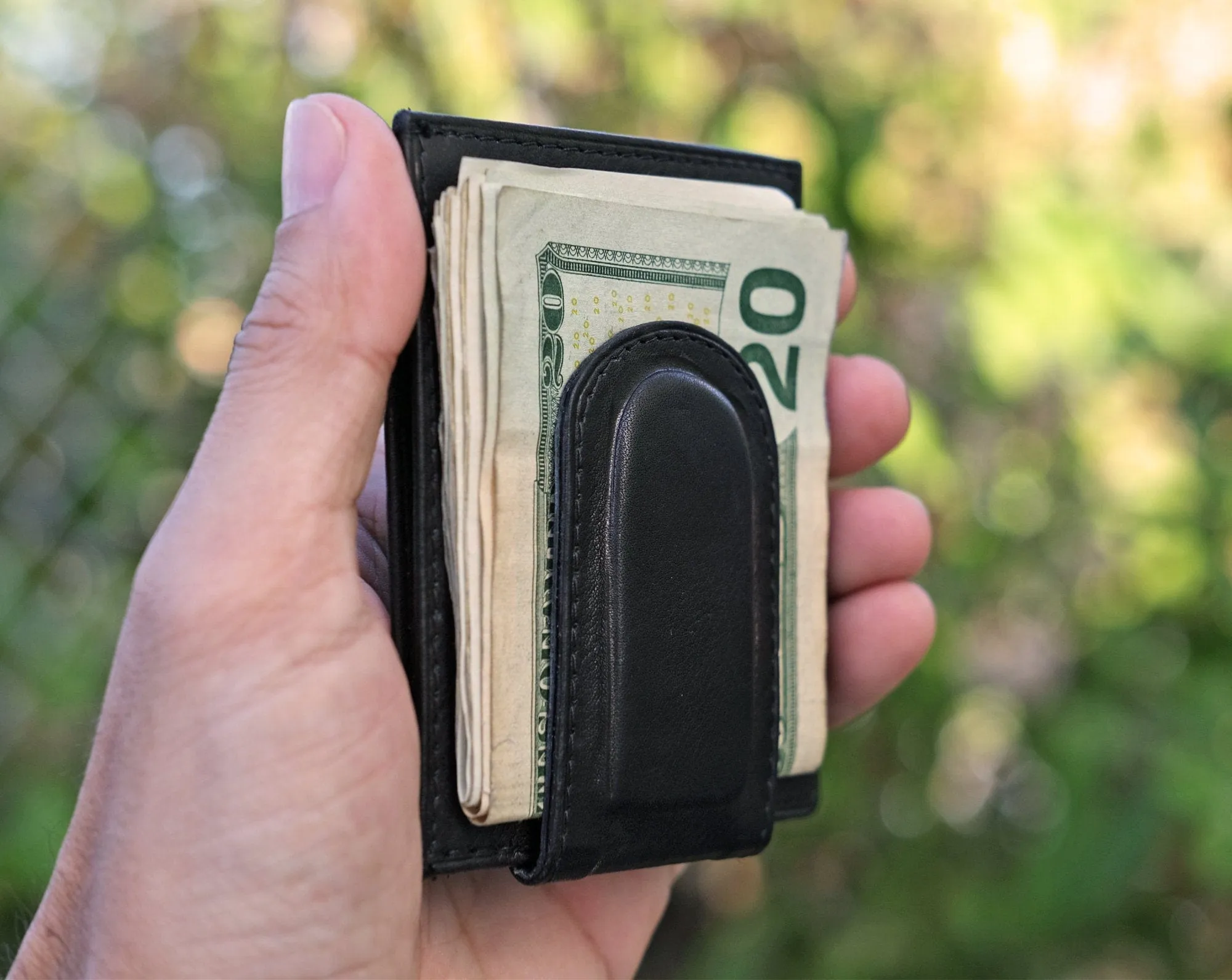 Genuine Leather Engraved Ultra Slim Money Clip Wallet Monogram Initial Custom Gift for Best Husband Couples Best Friend Birthday Mr Gifts