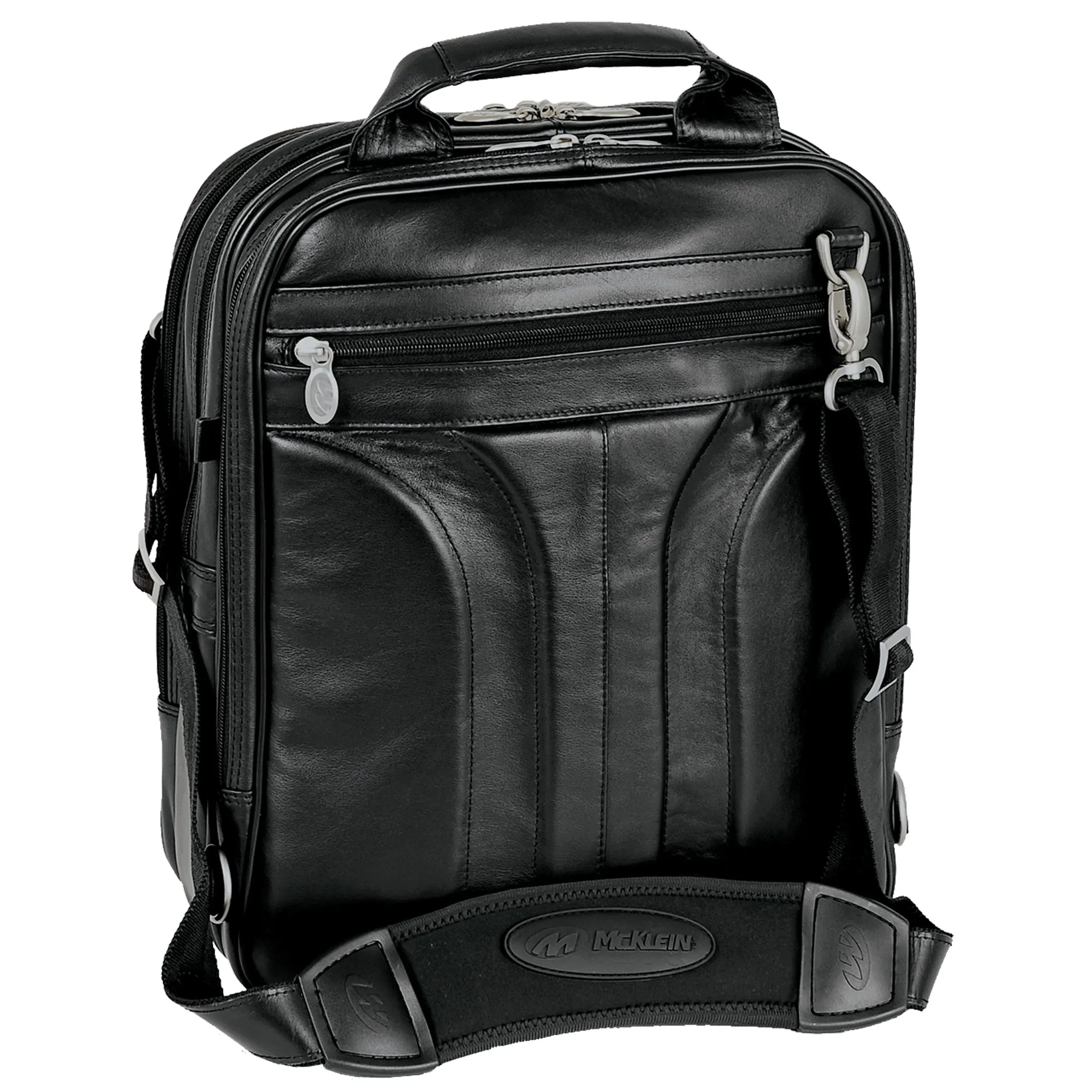 McKlein LINCOLN PARK 15" Leather Three-Way Backpack Laptop Briefcase