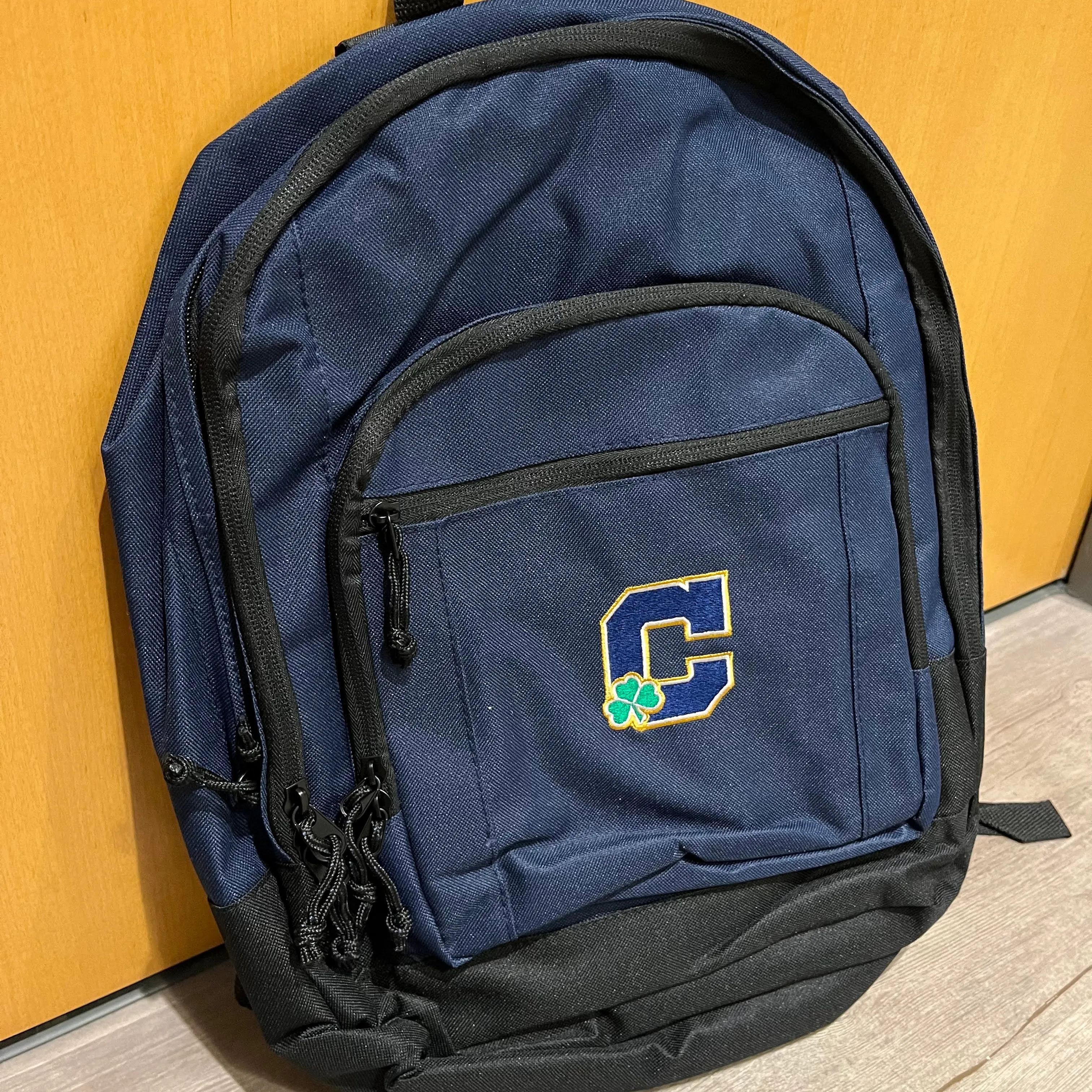 Navy Block C Backpack