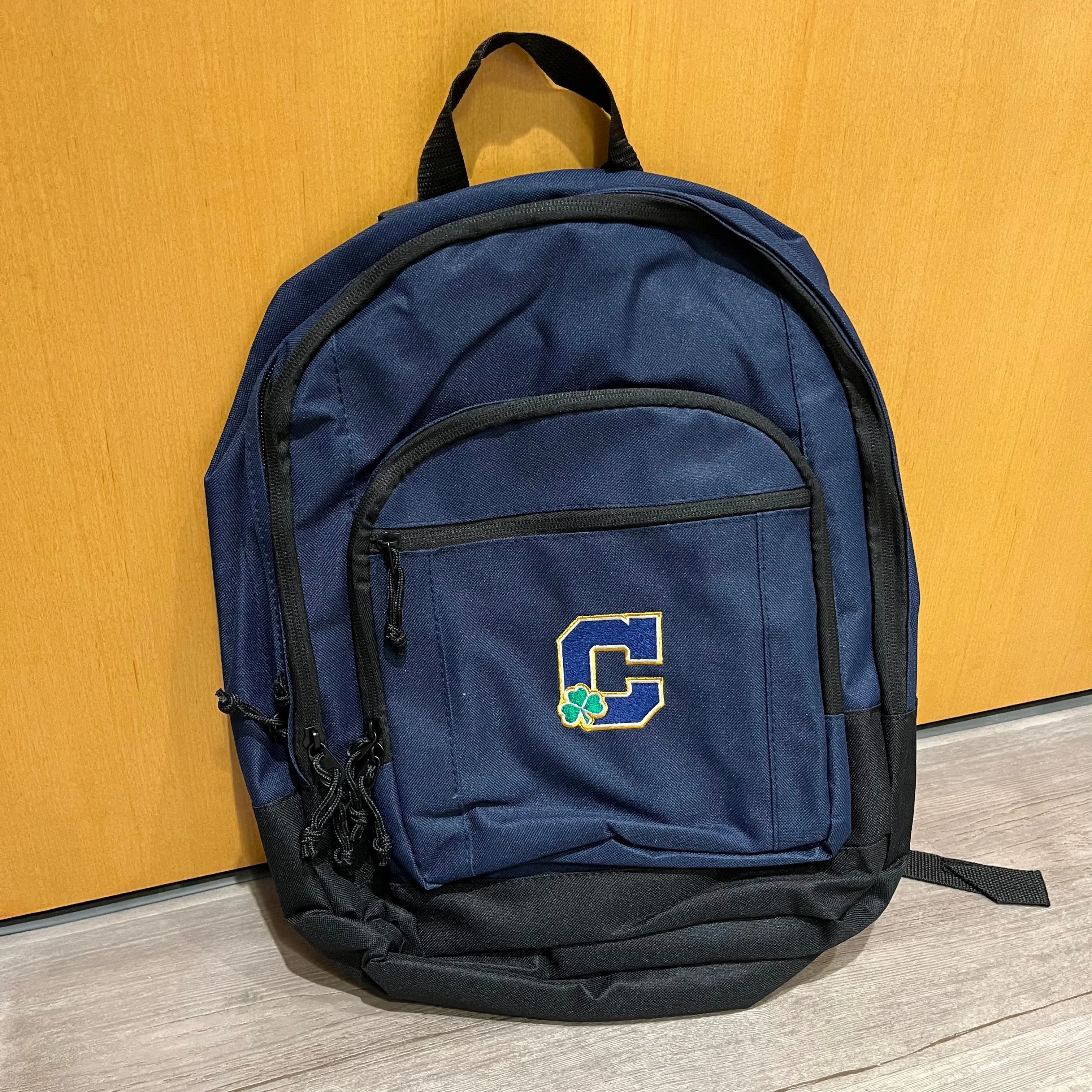 Navy Block C Backpack