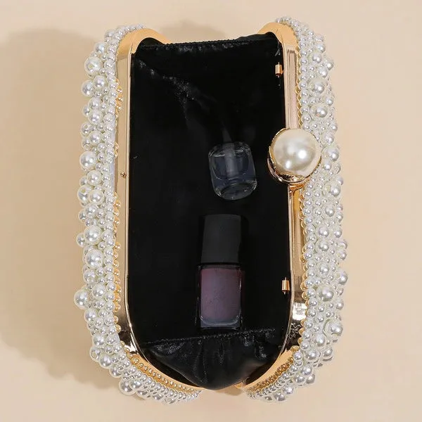 Pearl Attractive Charming Refined Clutch Bags