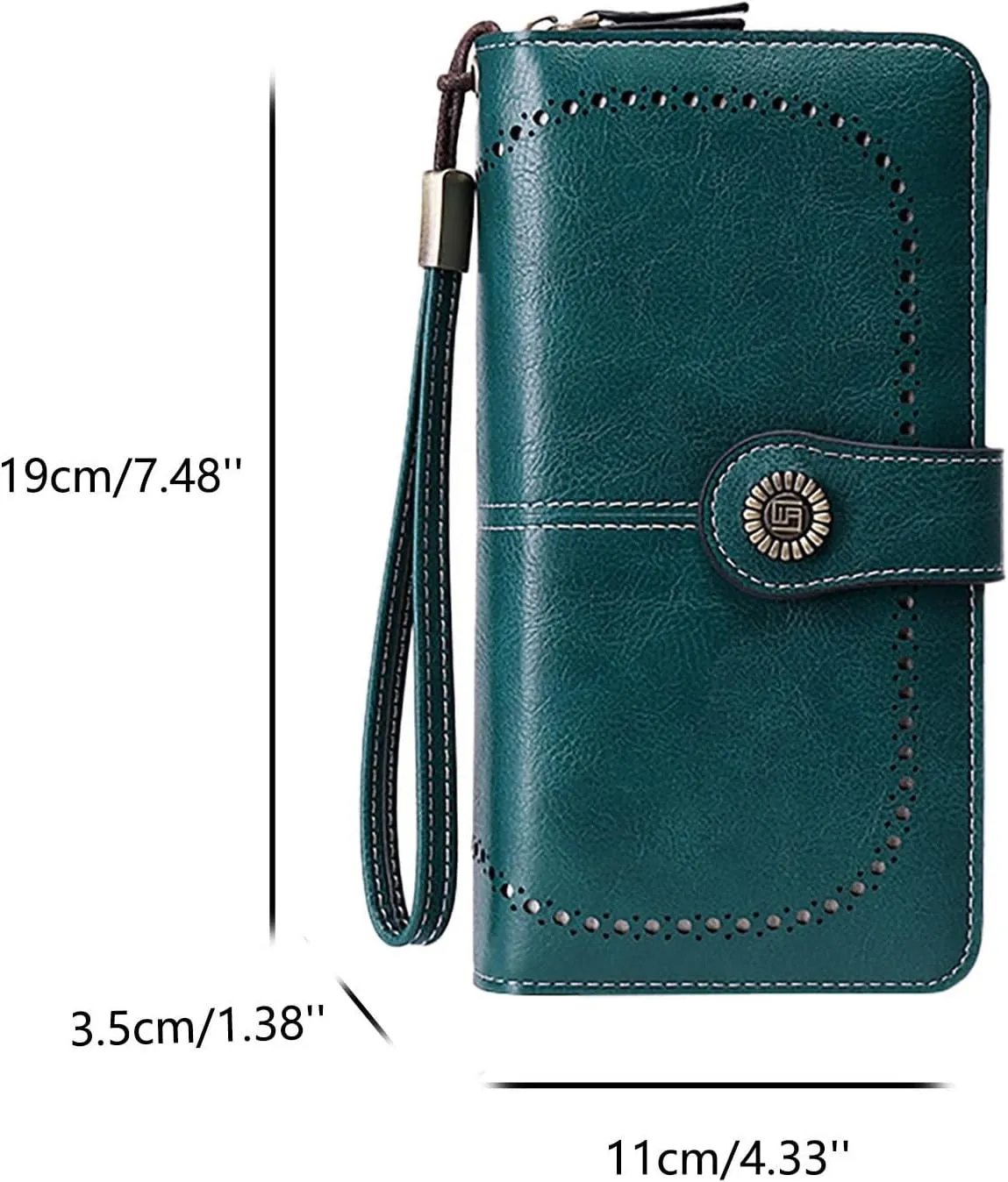 Rfid Wallet Women,Leather Rfid Blocking Bifold Zip Around Large Capacity Slim Wallet for Girls Ladies Mom Women