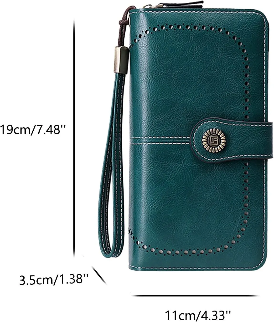 Rfid Wallet Women,Leather Wallet Wristlet for Women,Zip Around Bifold Rfid Blocking Large Capacity Clutch Purses Credit Card Wallet,Travel Wallet for Girls Women Ladies Mom