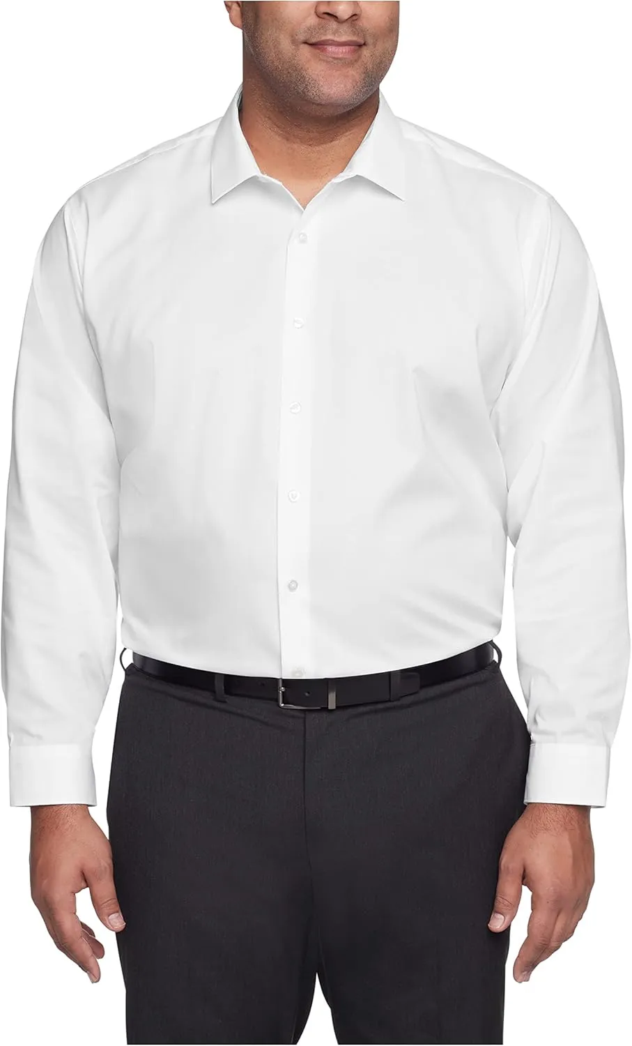 Unlisted by Kenneth Cole Men's Big and Tall Solid Dress Shirt - Amazon Exclusive
