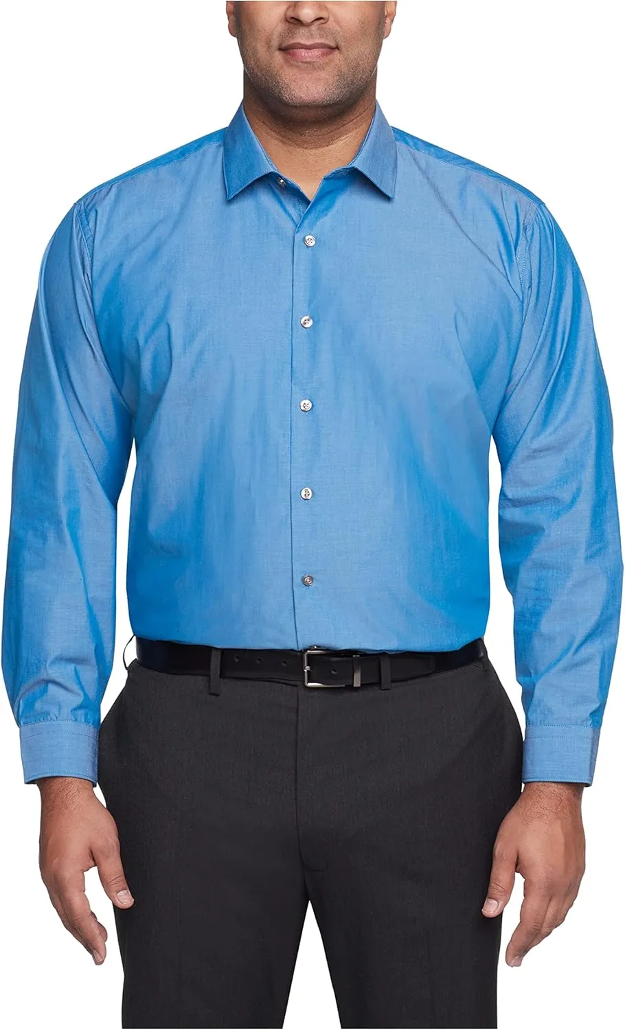 Unlisted by Kenneth Cole Men's Big and Tall Solid Dress Shirt - Amazon Exclusive