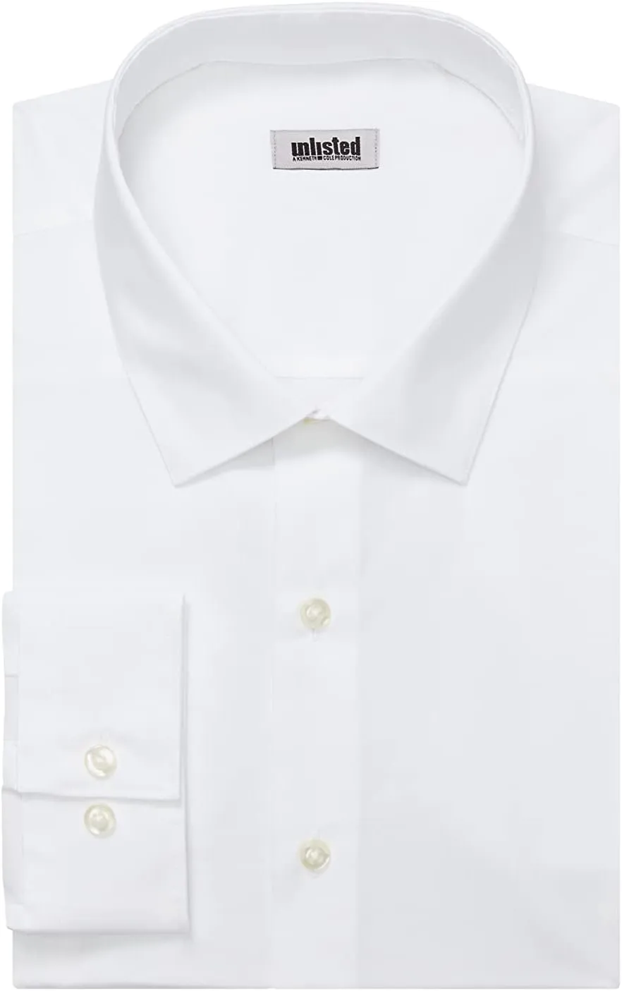 Unlisted by Kenneth Cole Men's Big and Tall Solid Dress Shirt - Amazon Exclusive
